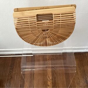 Cult Gaia Natural Bamboo Clutch